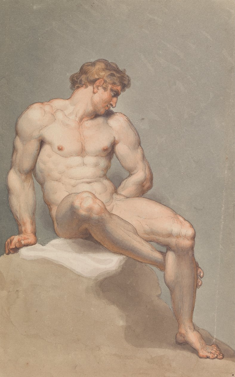 Undersøgelse af en nøgen mand af Edward Francis Burney