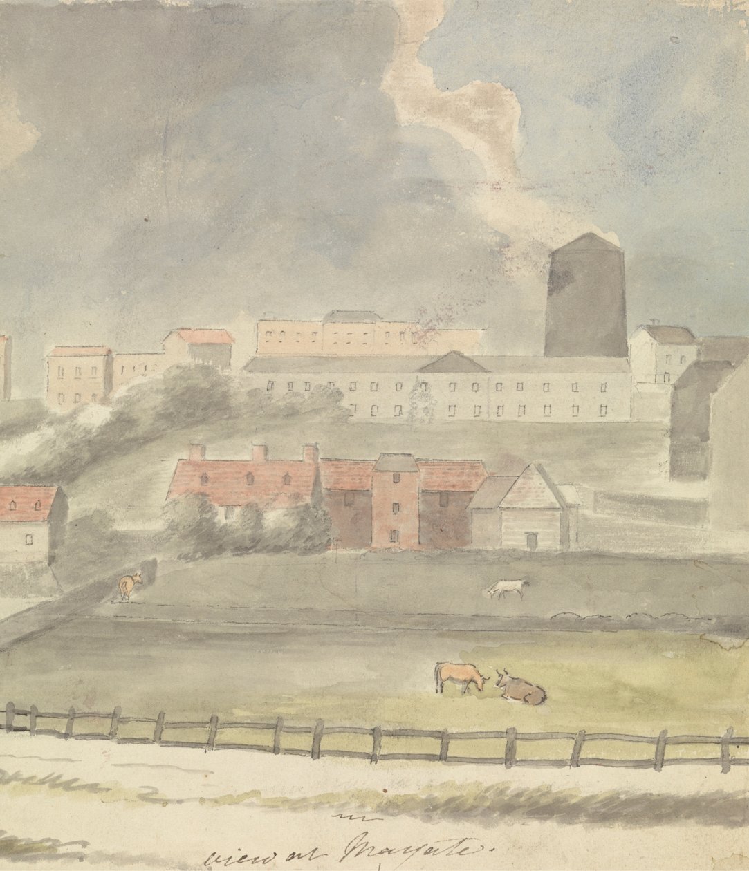 Udsigt ved Margate af Edward Francis Burney