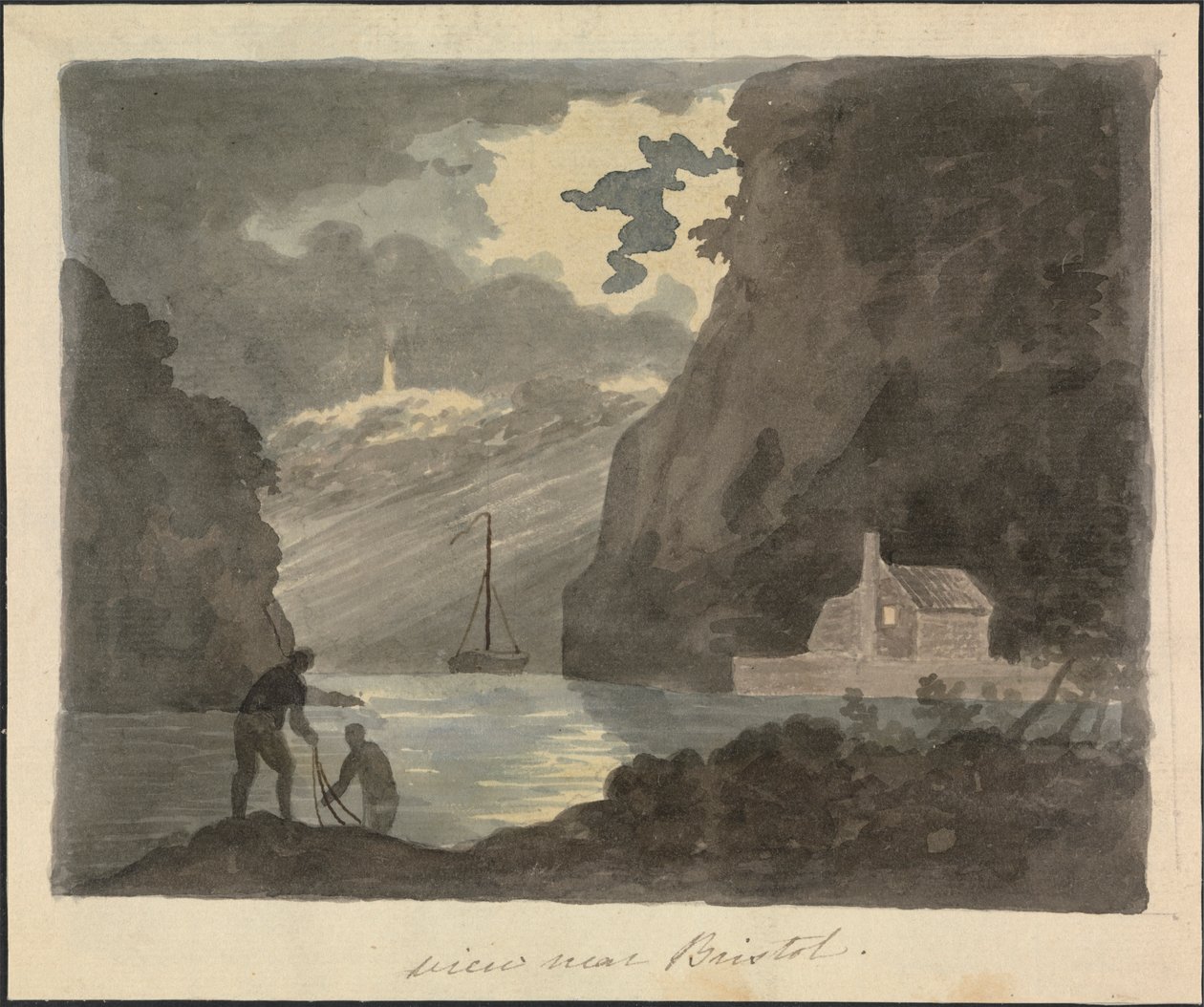 Udsigt nær Bristol af Edward Francis Burney