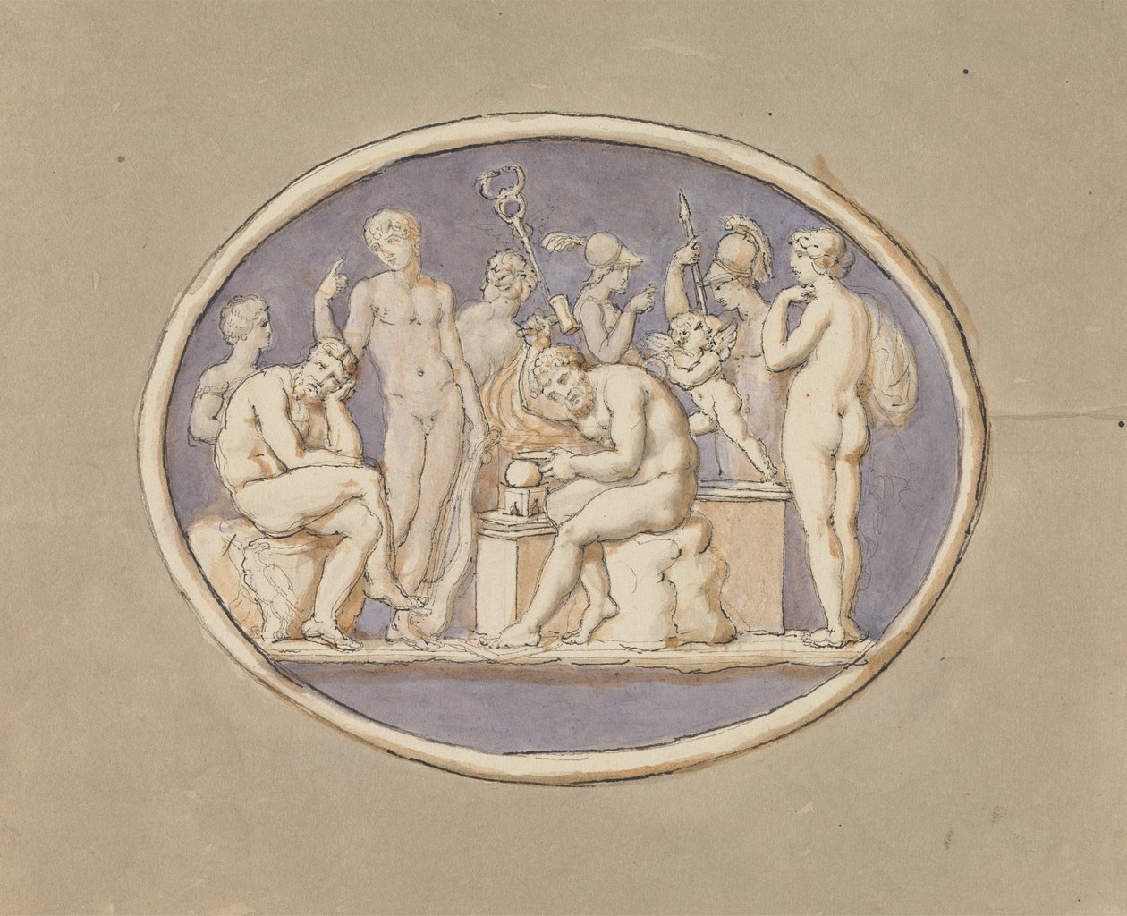 Vulcan og The Gods and Goddesses af Edward Francis Burney