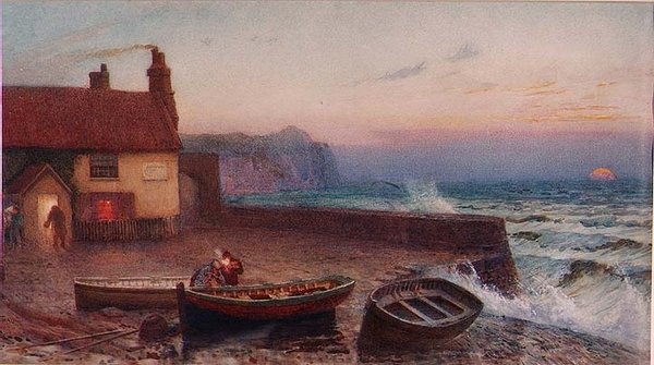 Sandsend, Whitby af Edward Frederick Brewtnall