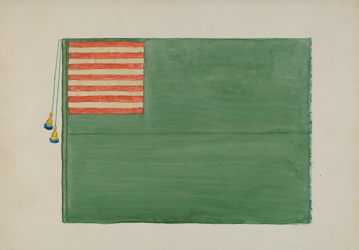 Revolutionært flag, ca. 1936. af Edward Grant
