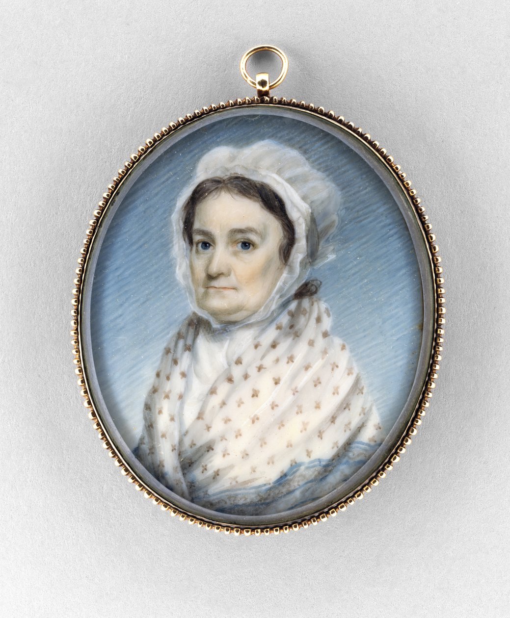 Mary Gould Almy, ca. 1797-1800 (akvarel på elfenben af Edward Greene Malbone