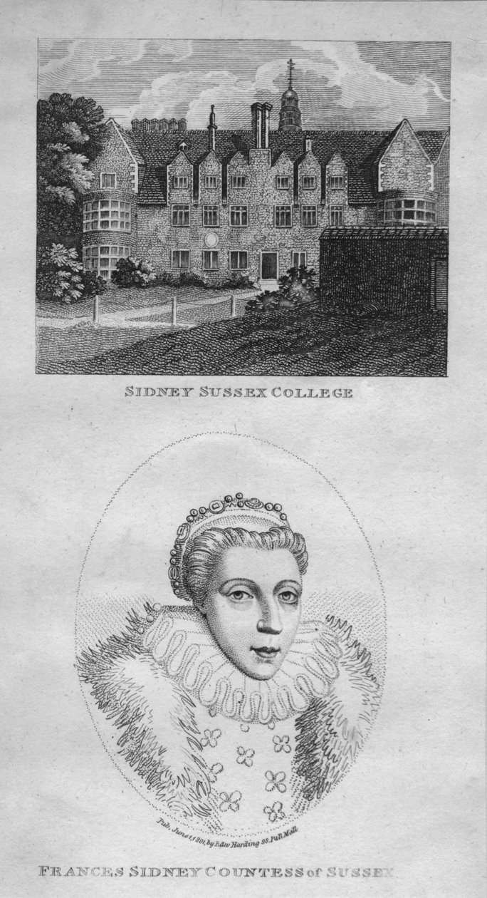 Sidney Sussex College, Frances Sidney grevinde af Sussex, 1801. af Edward Harding