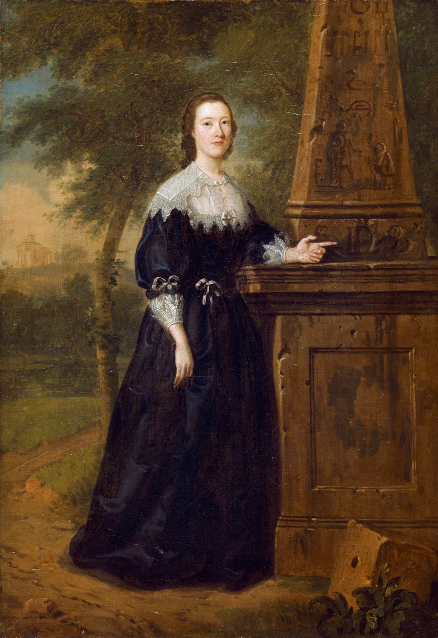 Miss Elizabeth Wandesford ca. 1753 (olie på lærred) af Edward Haytley