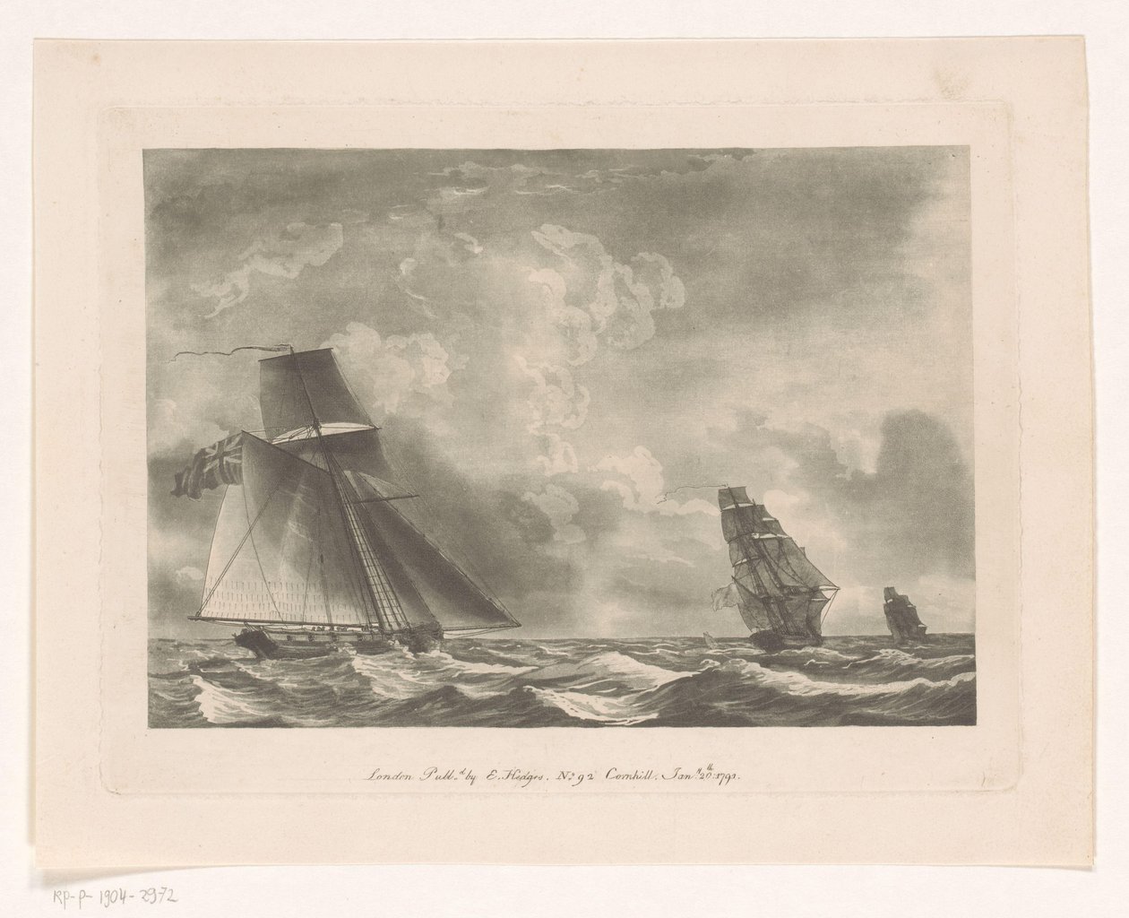 britisk flåde til søs Seascapes (serietitel) af Edward Hedges