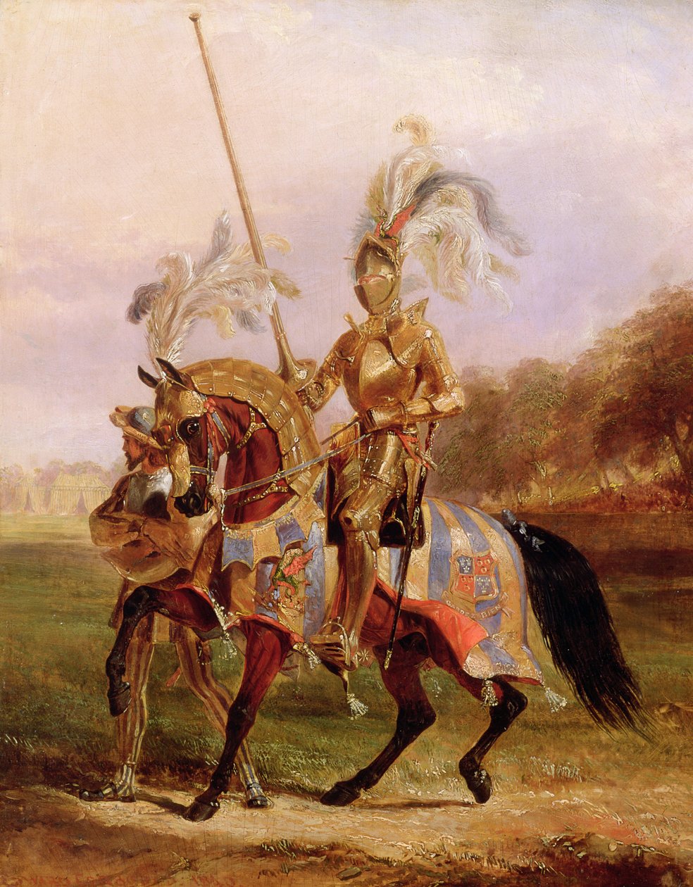 I Eglinton, Lord of the Tournament, 1840 af Edward Henry Corbould