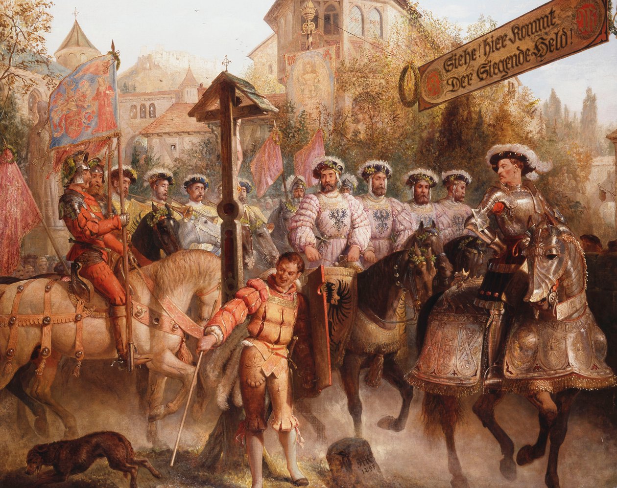 Processionen, 1893 af Edward Henry Corbould
