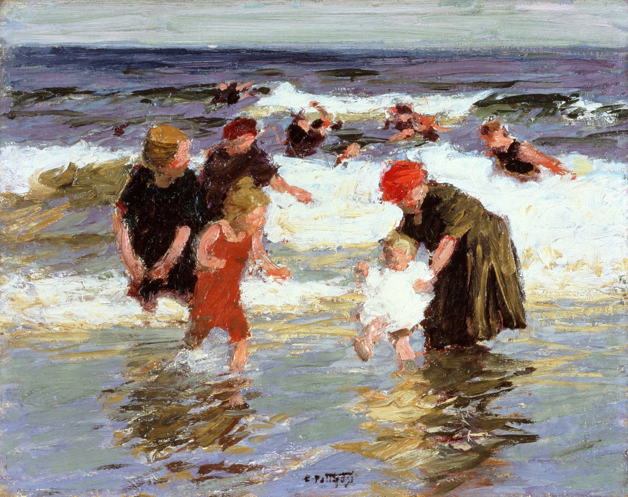 Badende, ca. 1913 af Edward Henry Potthast