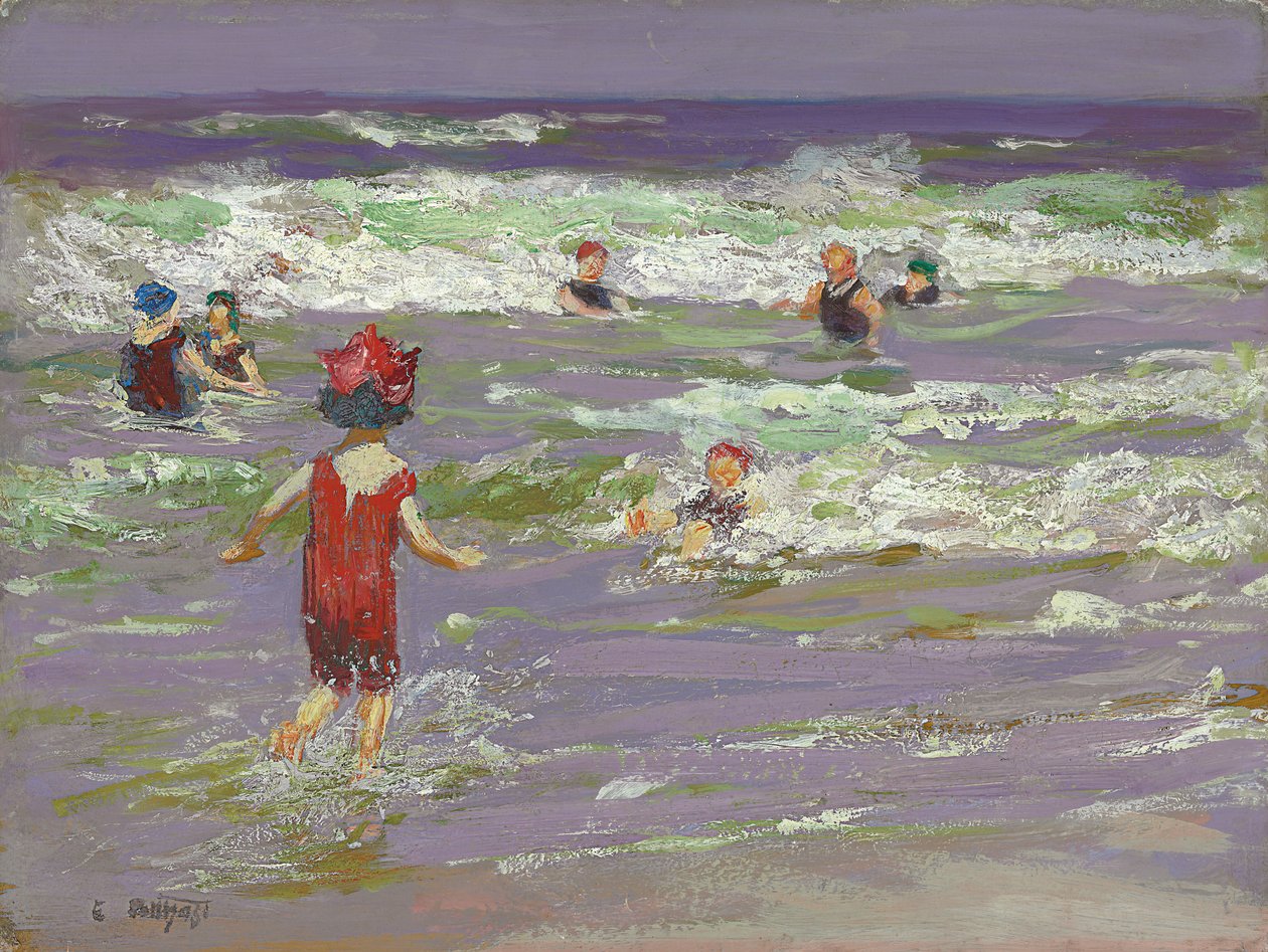 Lille Havbader af Edward Henry Potthast
