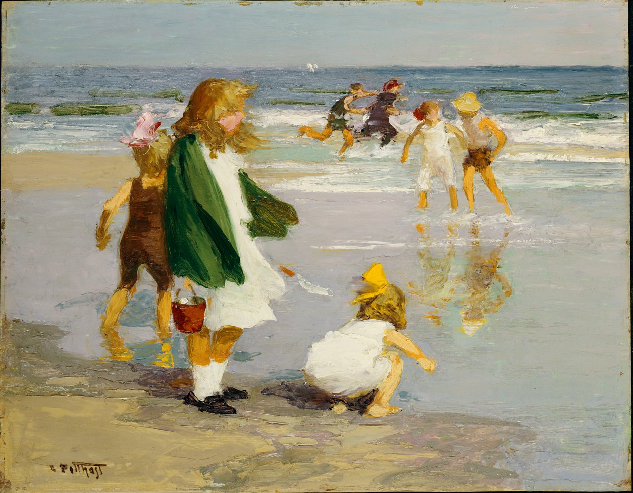 Spil i Surf af Edward Henry Potthast