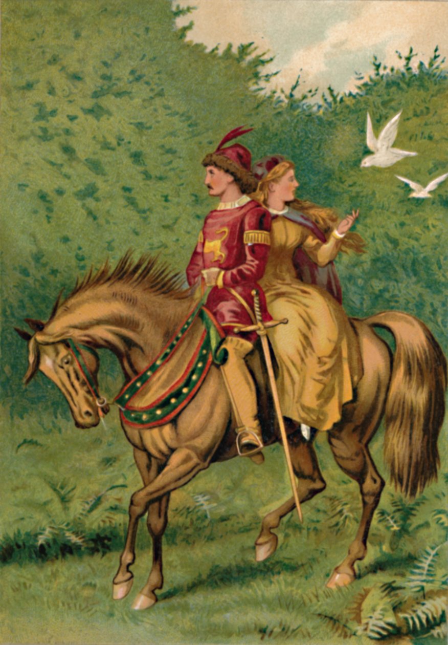 Askepot og Prinsen, 1901 af Edward Henry Wehnert