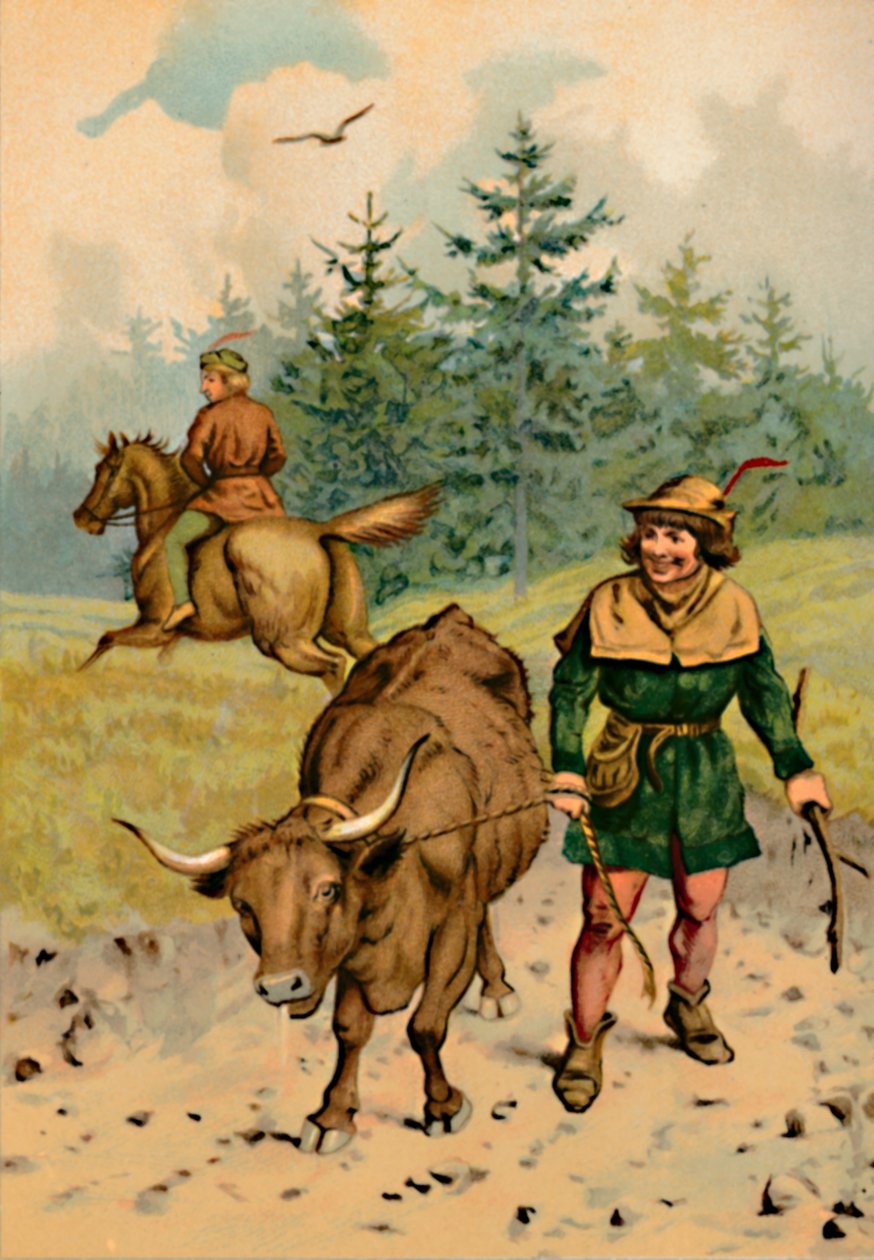 Hans og hans ko, 1901 af Edward Henry Wehnert