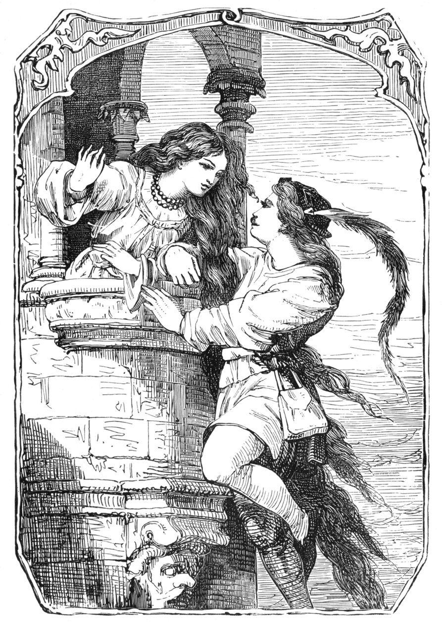 Rapunzel, 1901 af Edward Henry Wehnert
