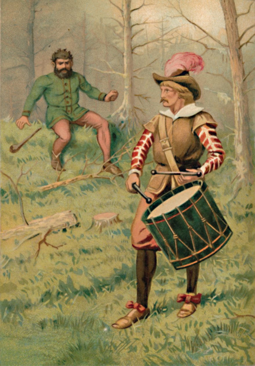Trommeslageren og kæmpen, 1901 af Edward Henry Wehnert