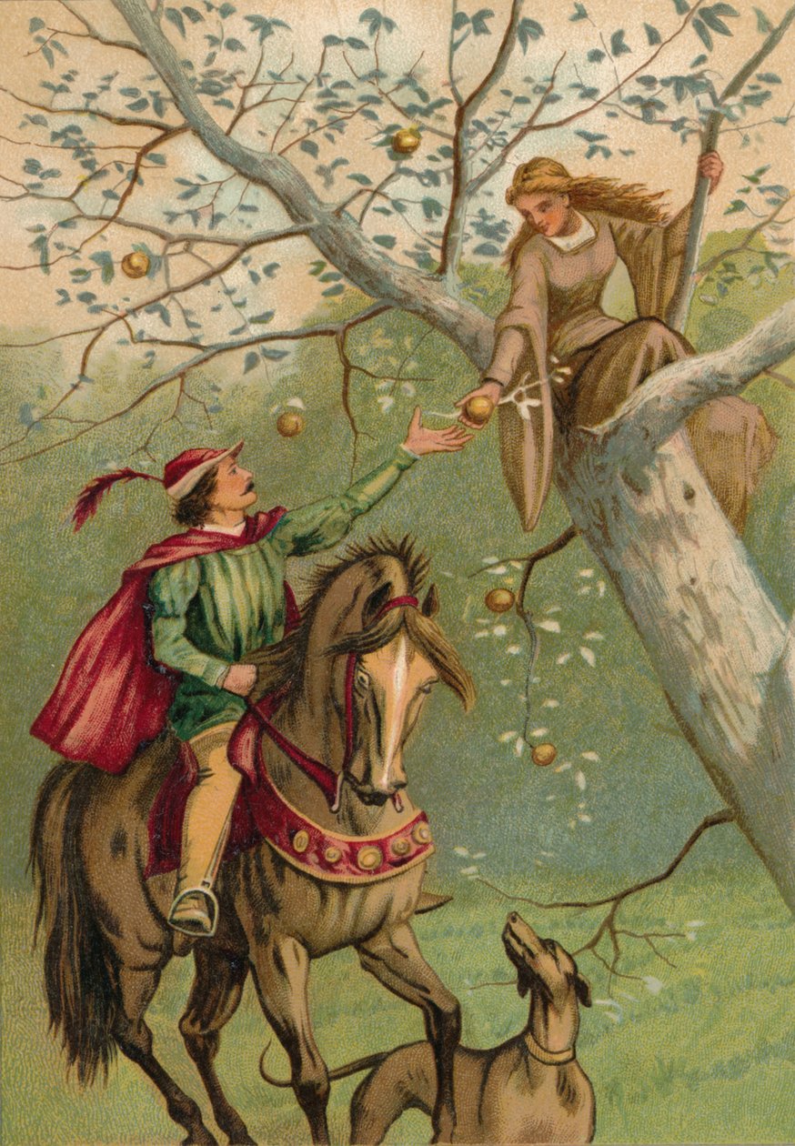 Two-Eyes and the Knight, 1901 af Edward Henry Wehnert