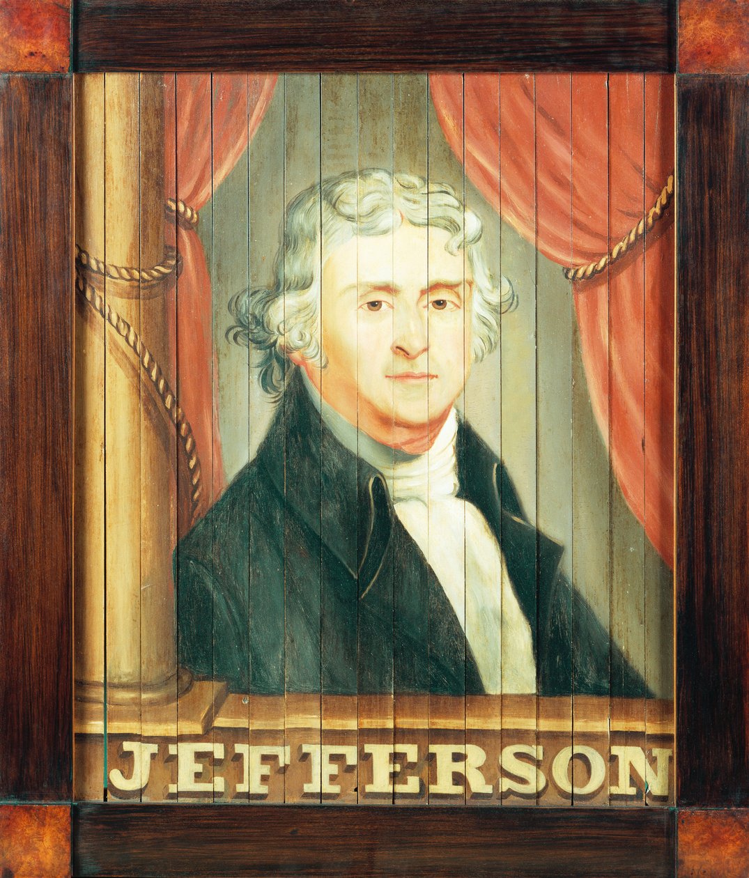 Et vigtigt værtshusskilt forestillende Thomas Jefferson og James Madison af Edward Hicks