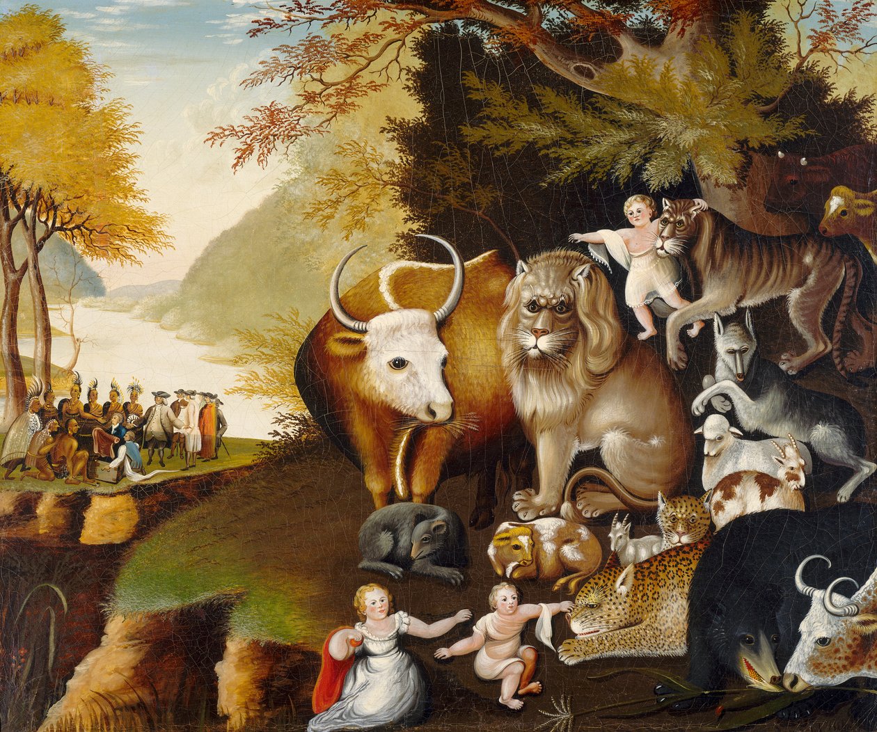 Fredelige Rige, ca. 1834 af Edward Hicks