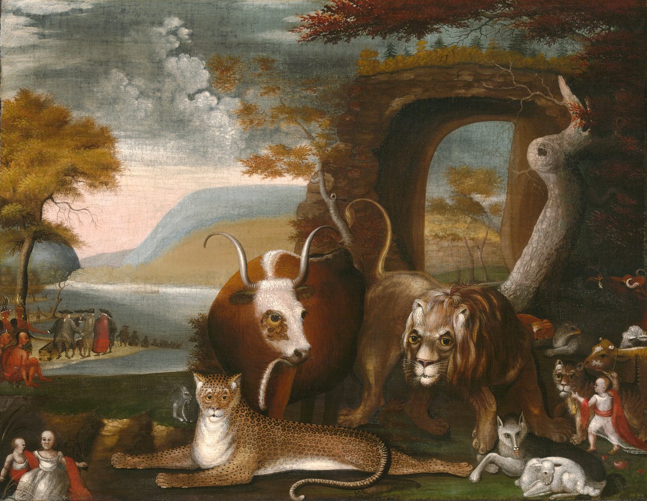 The Peaceable Kingdom og Penn af Edward Hicks
