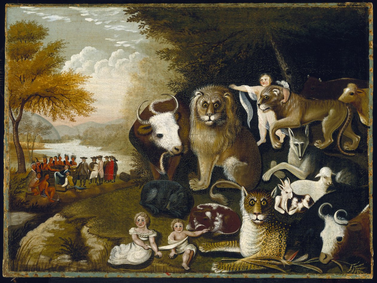 Det fredelige rige, c.1833-34 af Edward Hicks