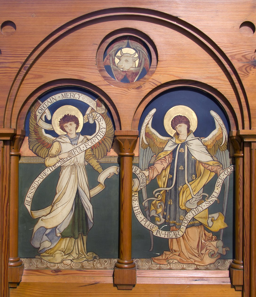 Garstang, St. Thomas, Shrigley & Hunt (1873-1982), Edward Holmes Jewitt (1849-1929), Angel Reredos, ca. 1877 af Edward Holmes Jewitt
