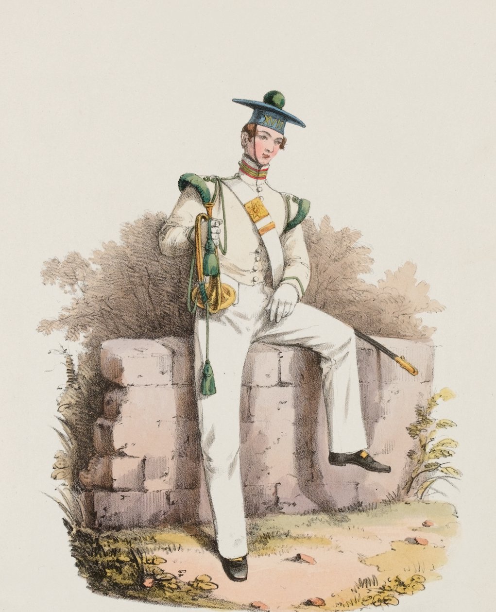Bugler of the Seventeenth, Undressdani af Edward Hull