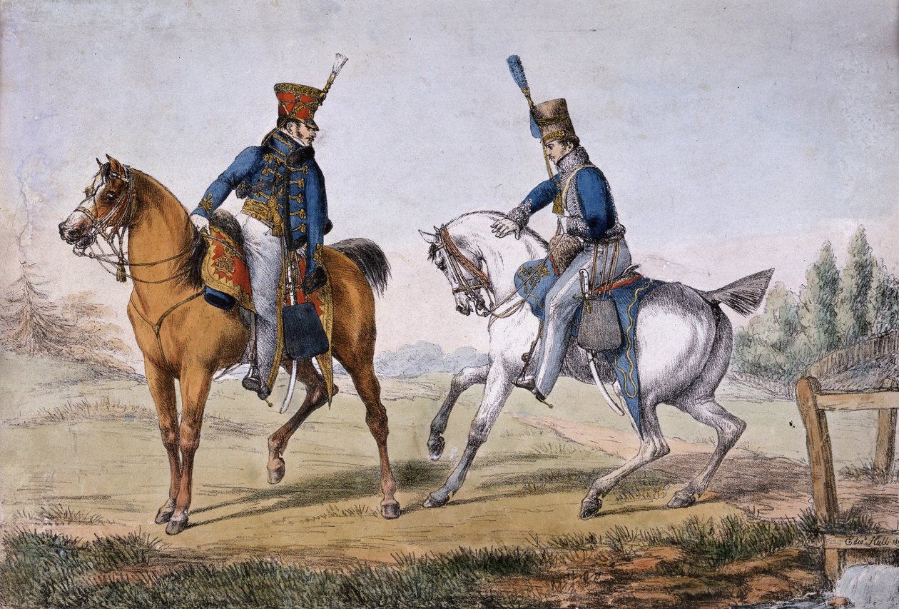 Officers of the 10th and 18th Hussars, udgivet af Ackerman