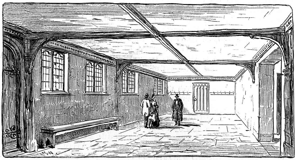 The Guildhall, Stratford-upon-Avon, Warwickshire, 1885. af Edward Hull