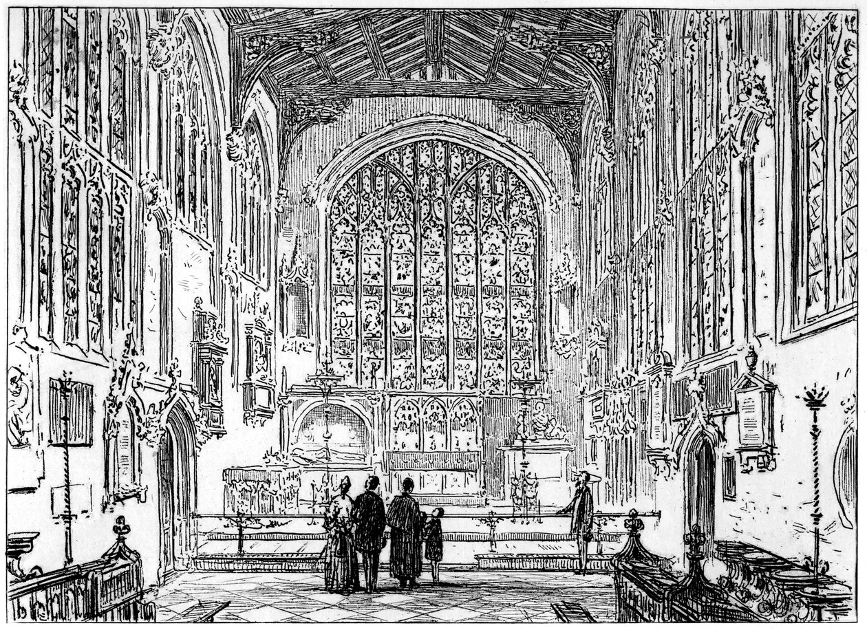 Koret for Stratford kirke, Stratford-upon-Avon, Warwickshire, 1885. af Edward Hull