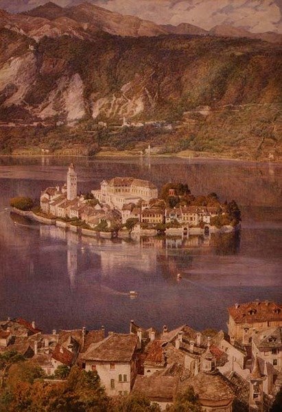 San Giulio Island, Orta-søen af Edward John Poynter