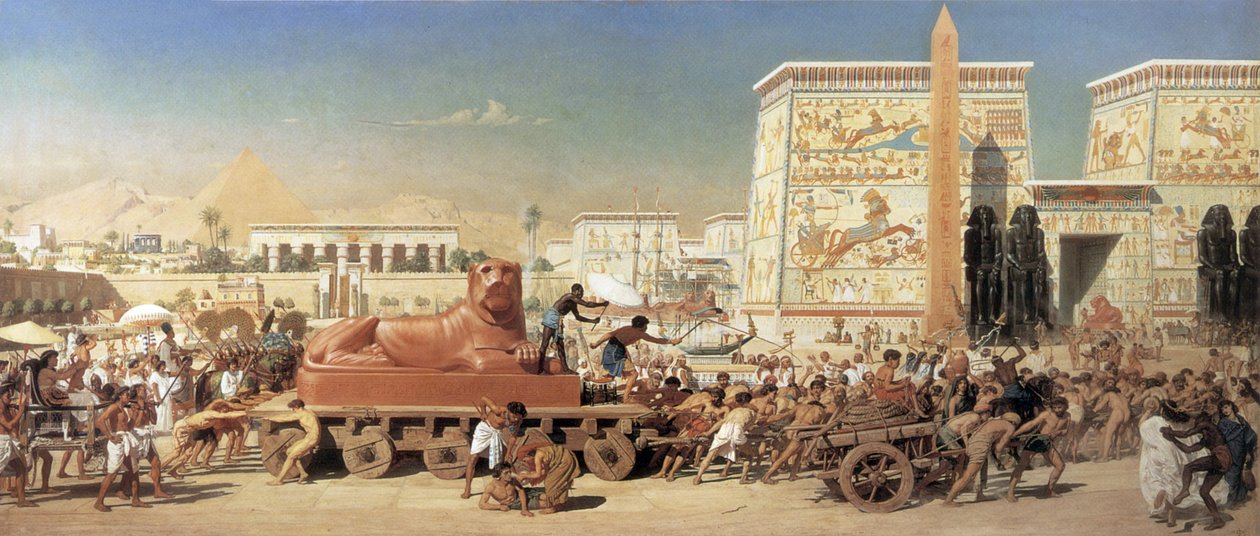 Israel i Egypten i 1867 (olie på lærred) af Edward John Poynter