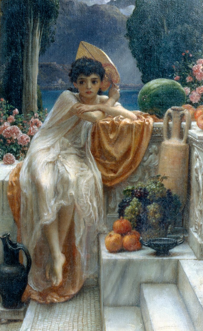 På templets trappe af Edward John Poynter
