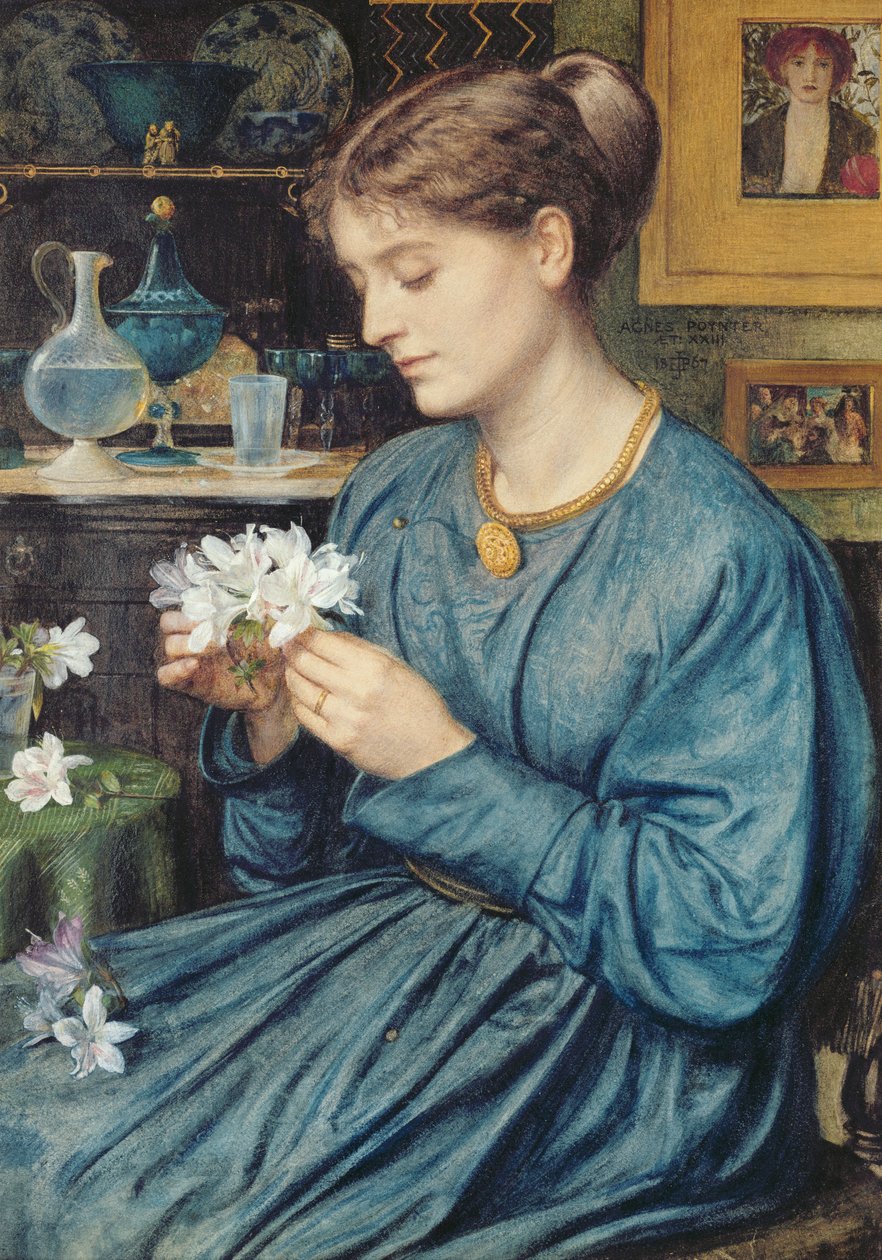 Portræt af Agnes Poynter, 1867 af Edward John Poynter