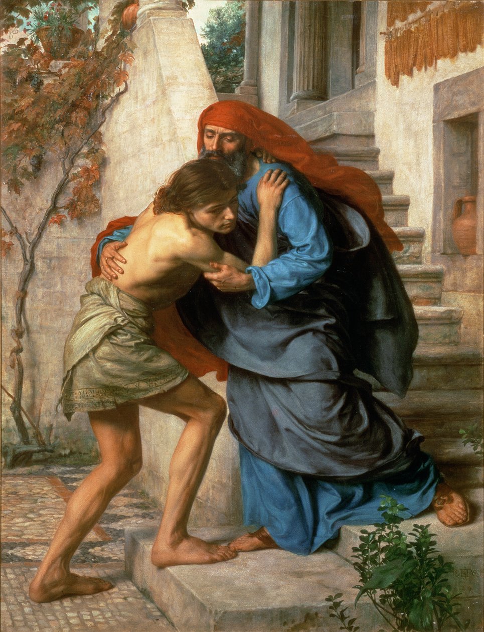 The Prodigals vender tilbage, 1869 af Edward John Poynter