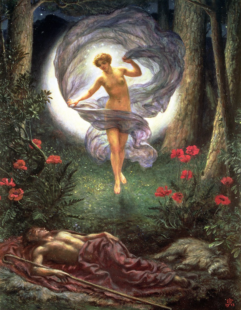 Visioner af Endymion af Edward John Poynter