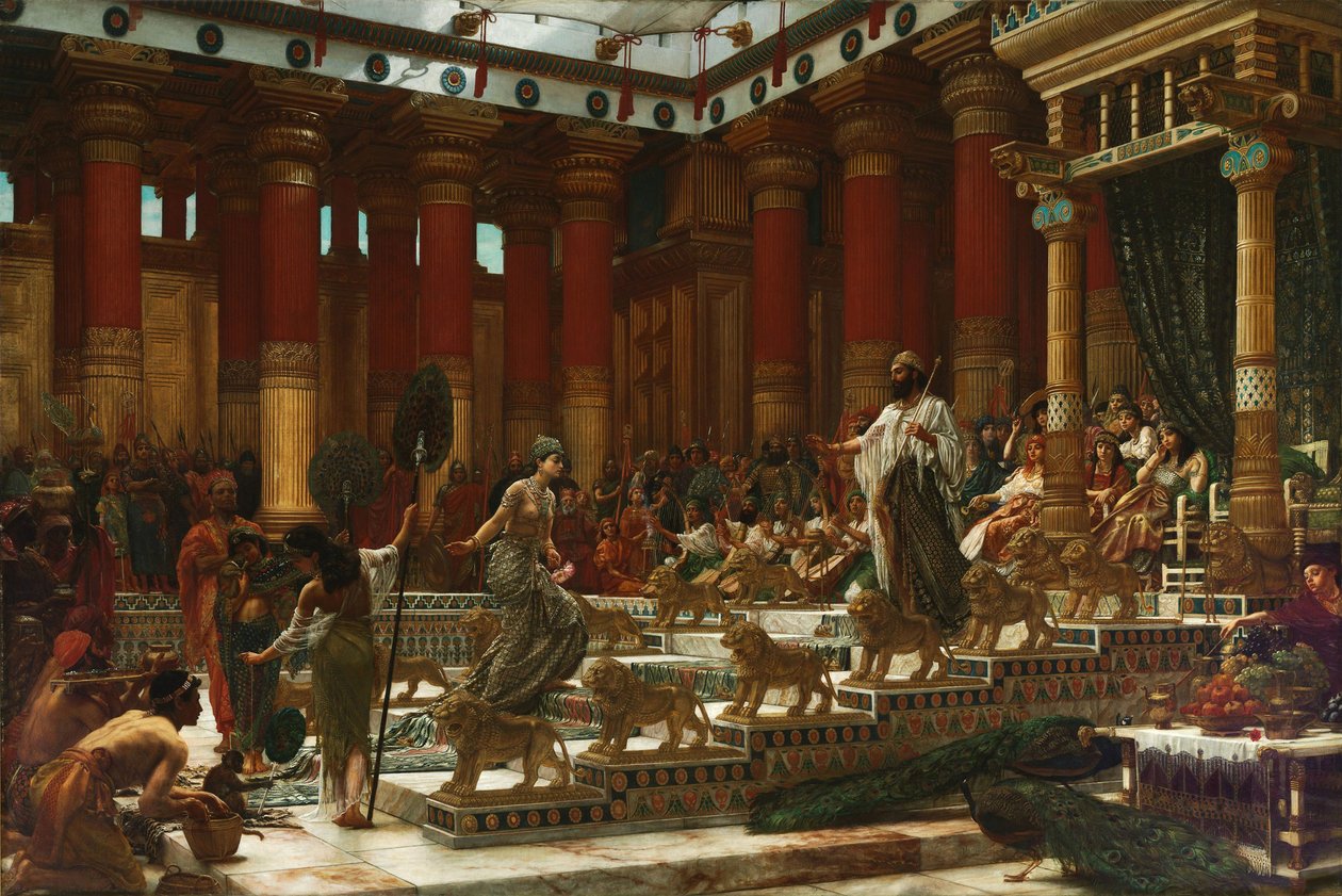 Dronningen af Sabas besøg hos kong Salomon, 1890 af Edward John Poynter