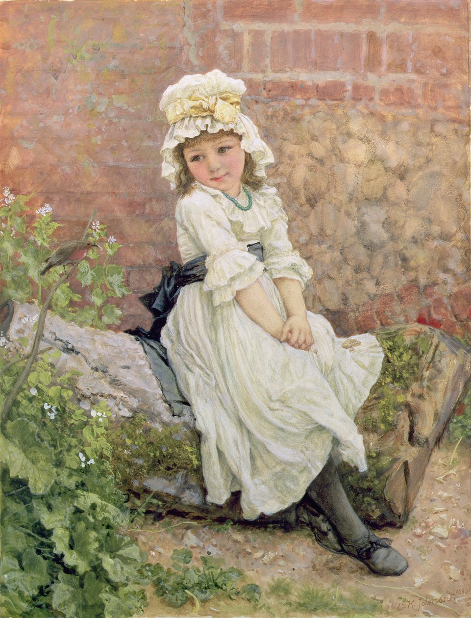 The New Friend, 1880 (wc forhøjet med hvid) af Edward Killingworth Johnson