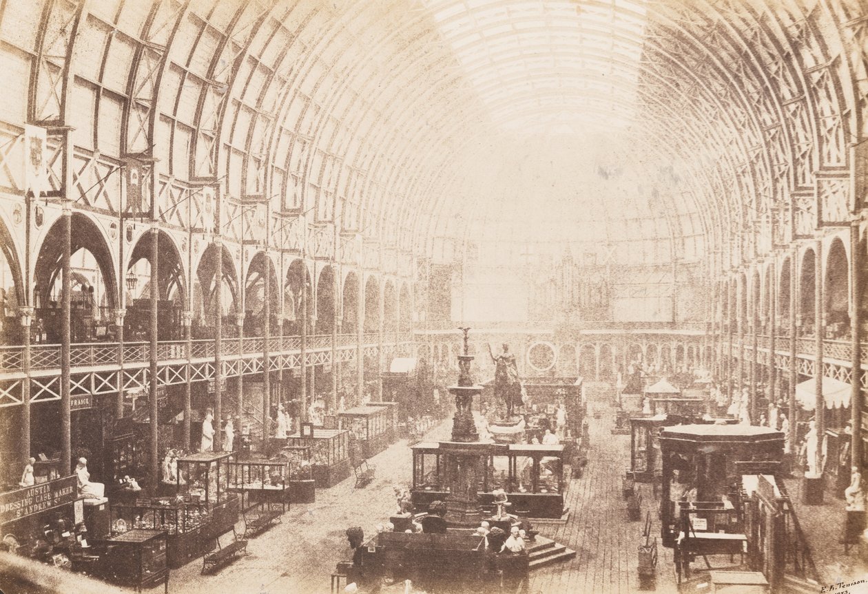 Den store industriudstilling i Dublin i 1853,1853 (foto) af Edward King-Tenison