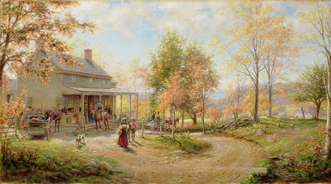 En oktoberdag af Edward Lamson Henry