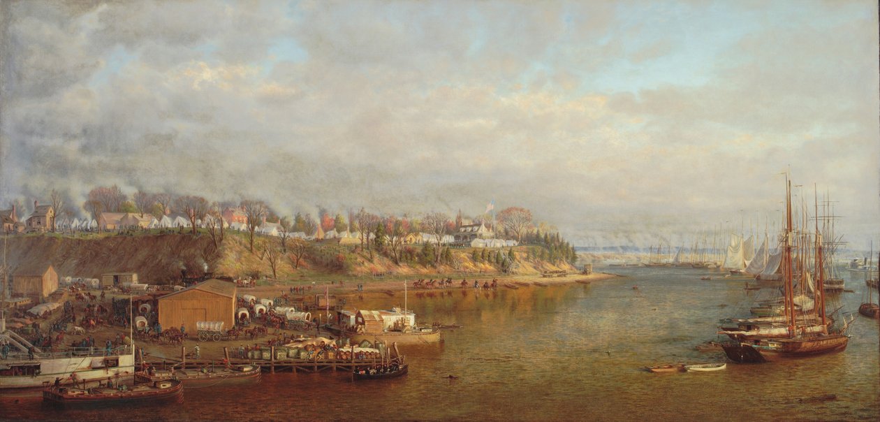 City Point, Virginia, General Grants hovedkvarter, 1873 af Edward Lamson Henry