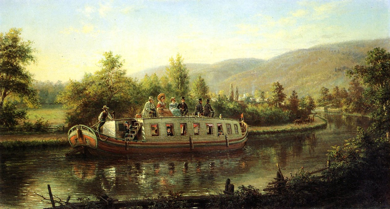Early Days of Rapid Transit (olie på lærred) af Edward Lamson Henry