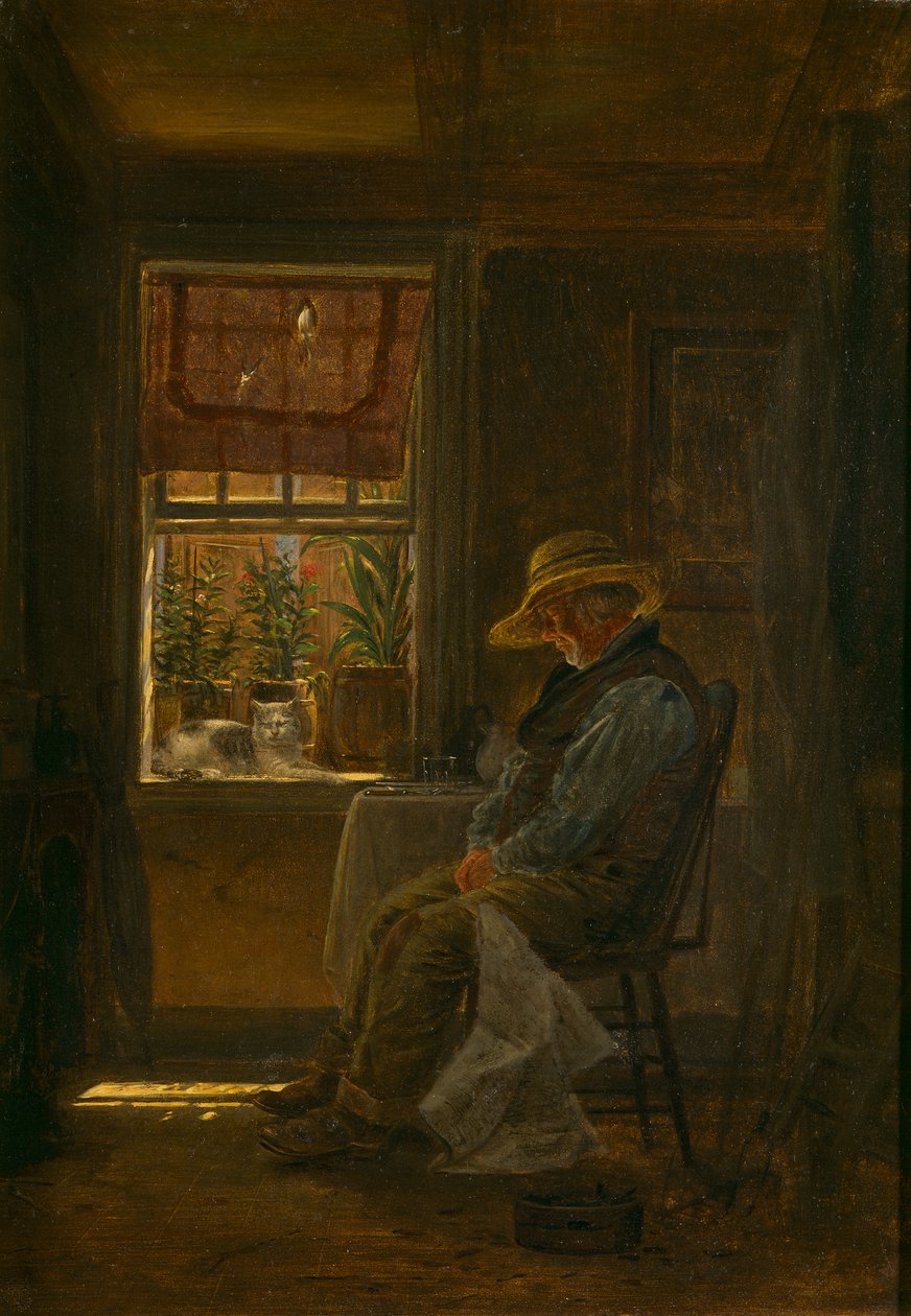 Fyrre blink, ca. 1880 (olie på kompositionstavle) af Edward Lamson Henry