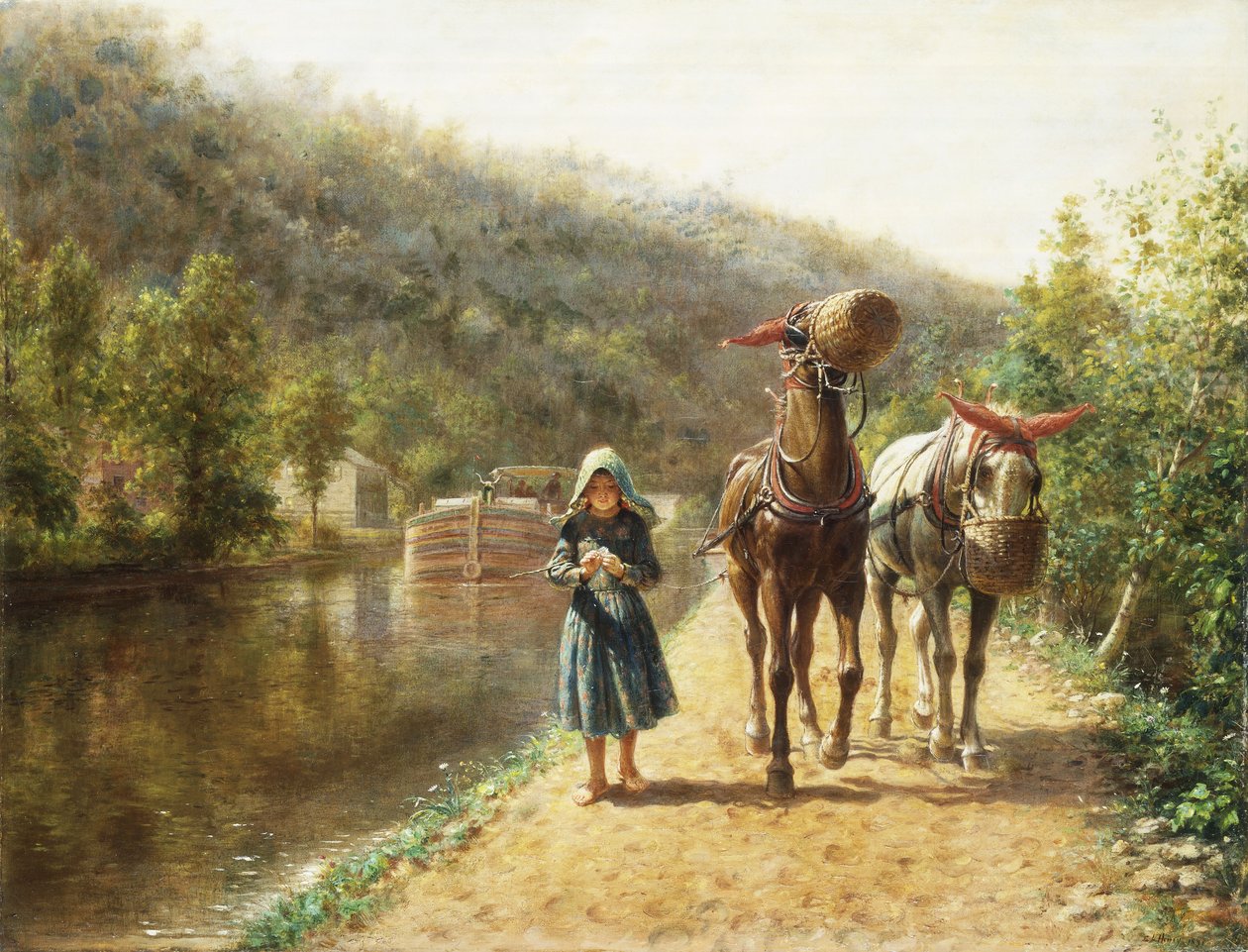 På Trækstien, af Edward Lamson Henry
