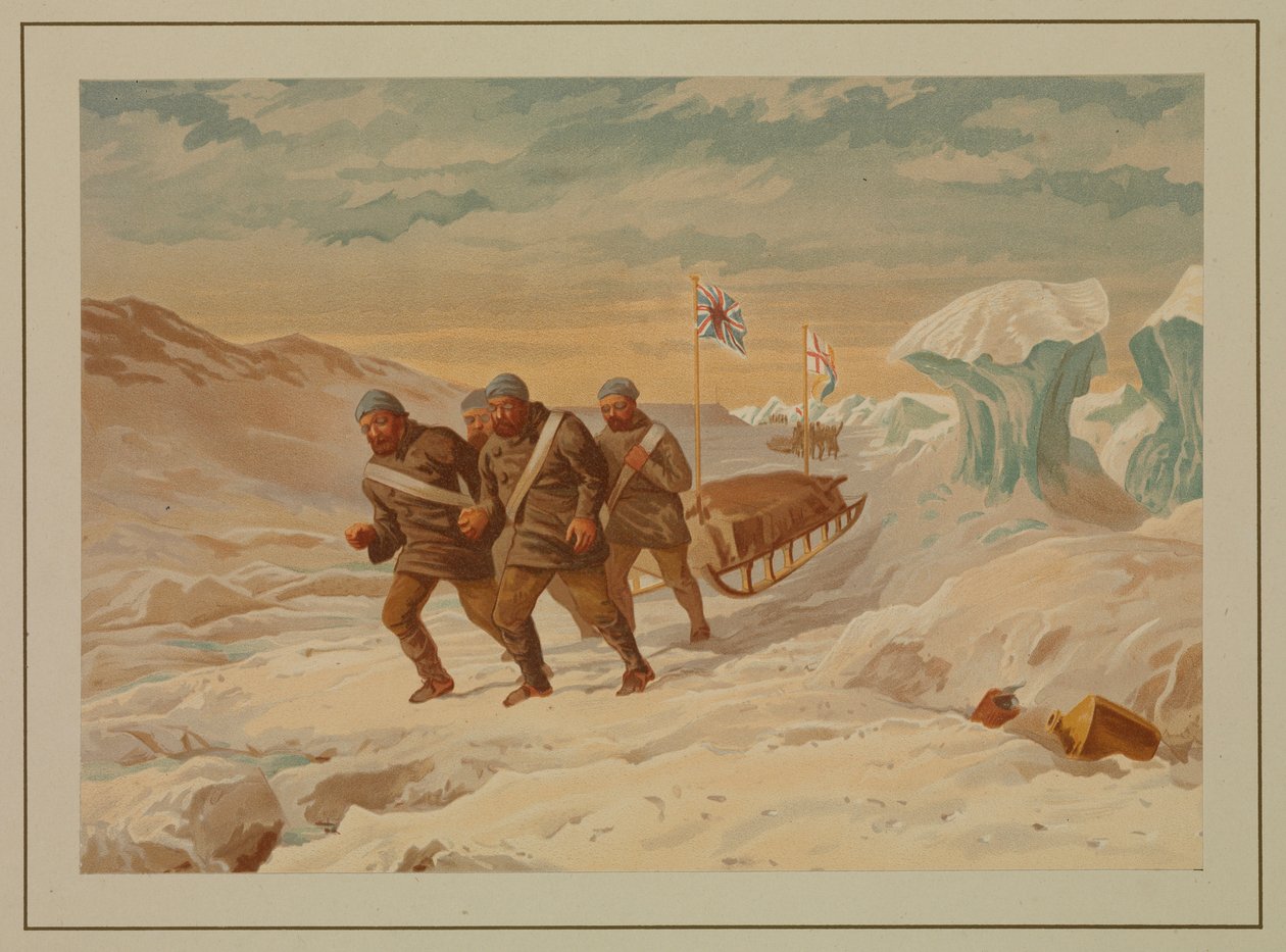 Polare skitser. Da han vendte tilbage til skibet efter et mislykket forsøg på at finde Nordpolen af Edward Lawton Moss