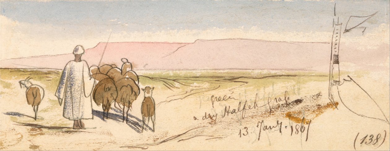 Et tørt halvlangt græs af Edward Lear