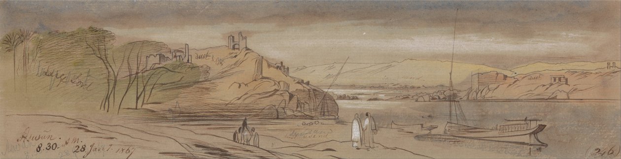 Aswan af Edward Lear