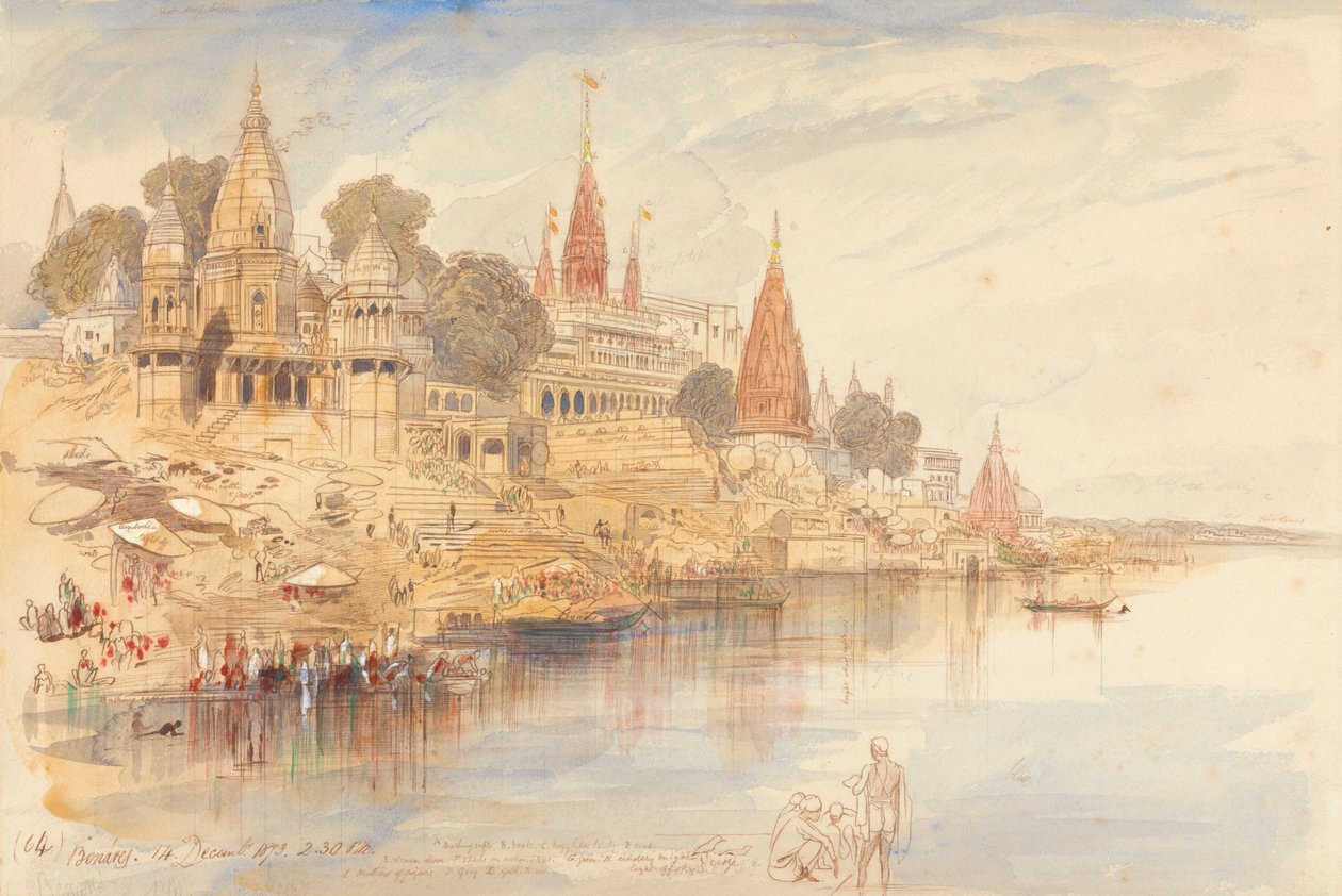 Benares af Edward Lear