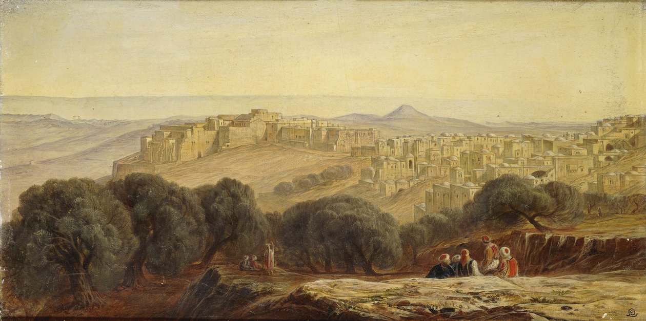 Betlehem, 1873 af Edward Lear