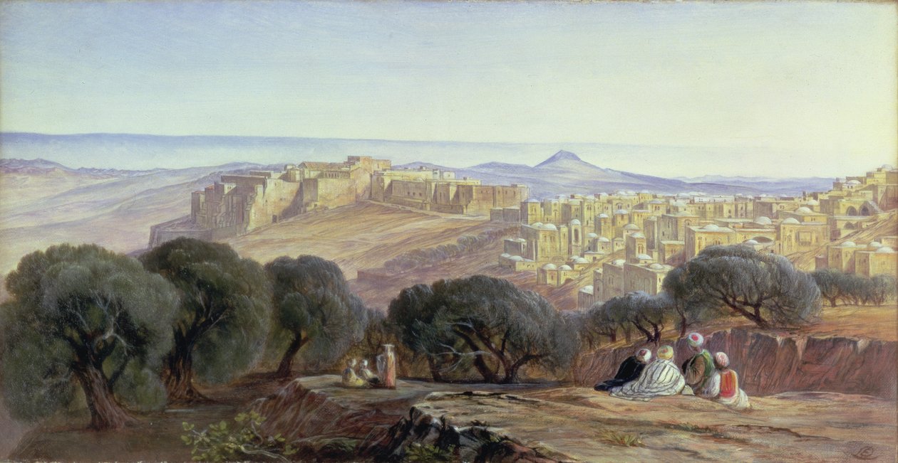 Betlehem, 1879 af Edward Lear