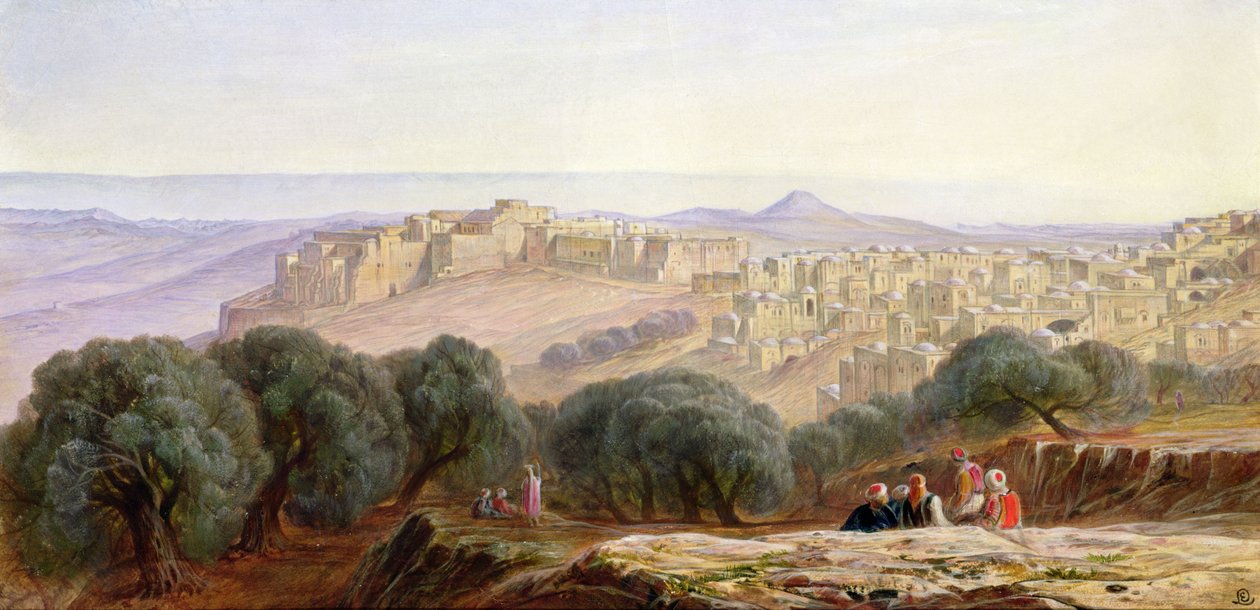 Betlehem, ca. 1870 af Edward Lear